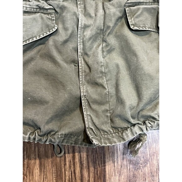 Military Field Jacket Men Small 34r Green Korean War US Army 1950s Vintage - Picture 7 of 14